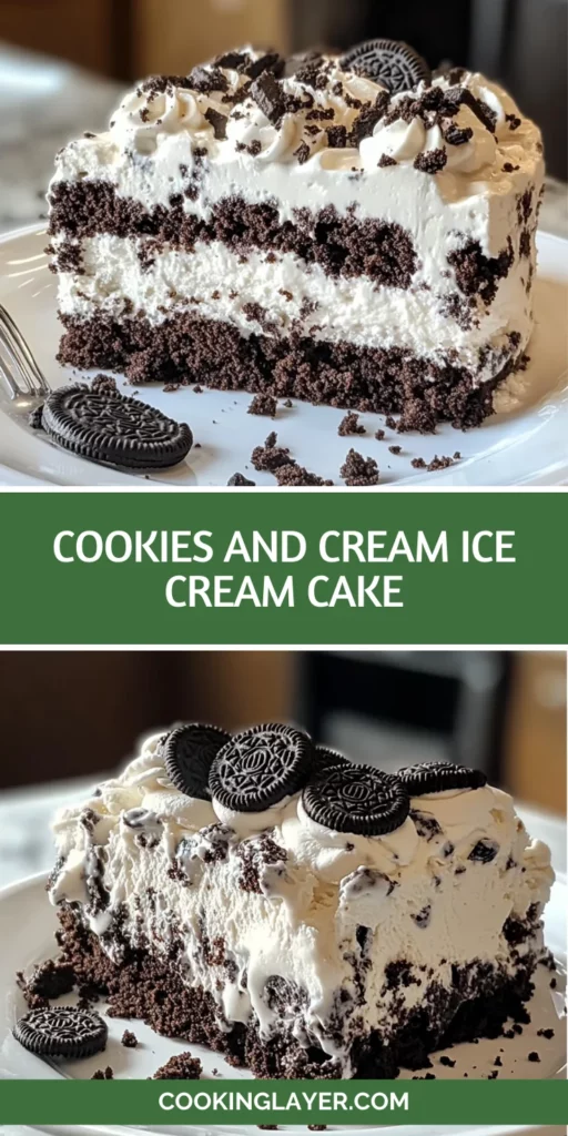 Cookies and Cream Ice Cream Cake
