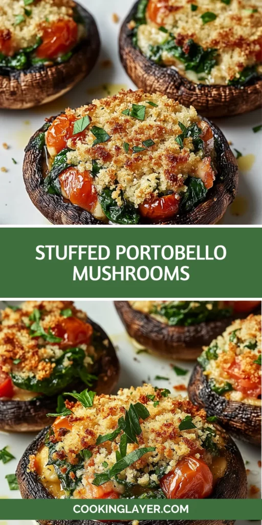 stuffed portobello mushrooms