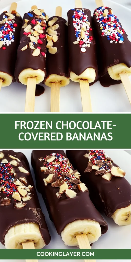 Frozen Chocolate-Covered Bananas