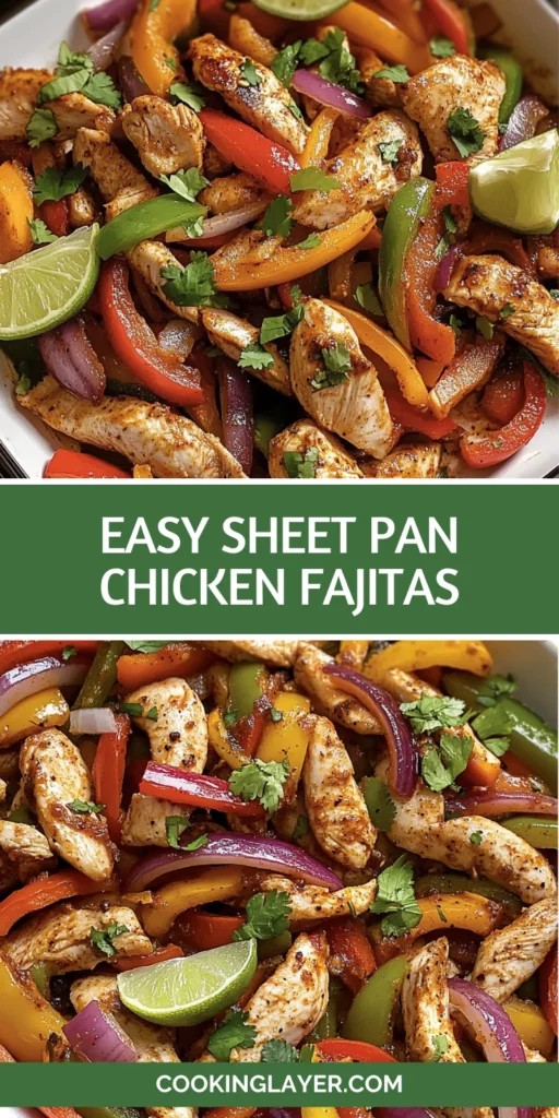 Easy Sheet Pan Chicken Fajitas