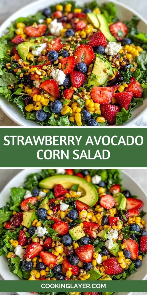 STRAWBERRY AVOCADO CORN SALAD