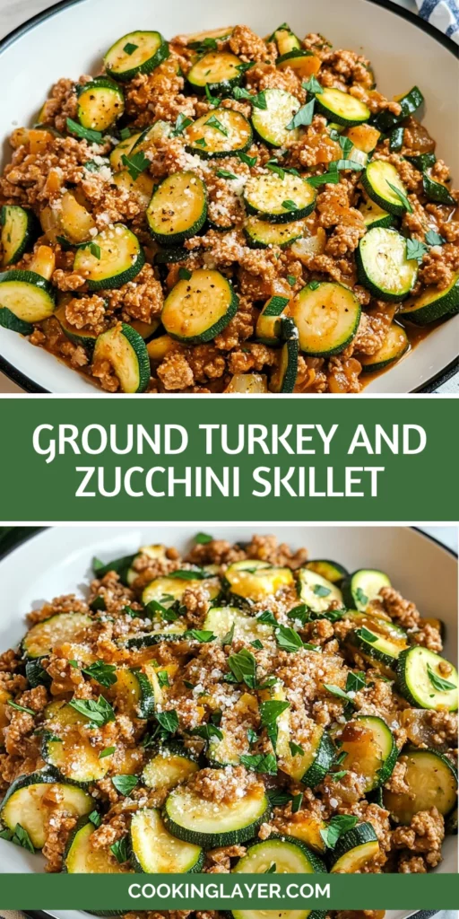 Ground Turkey and Zucchini Skillet