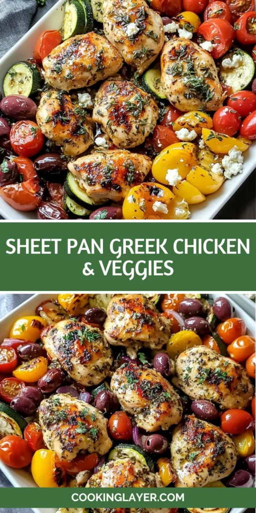 Sheet Pan Greek Chicken & Veggies