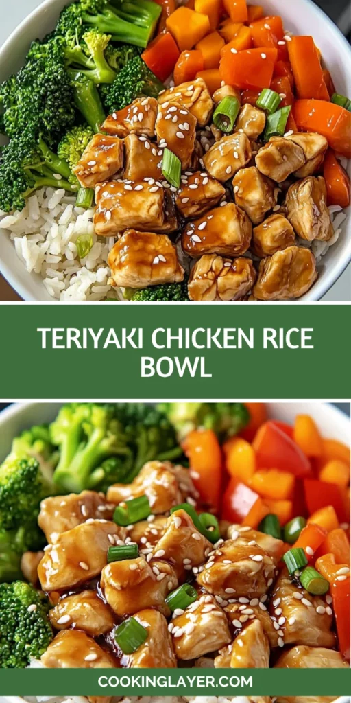 Teriyaki Chicken Rice Bowl