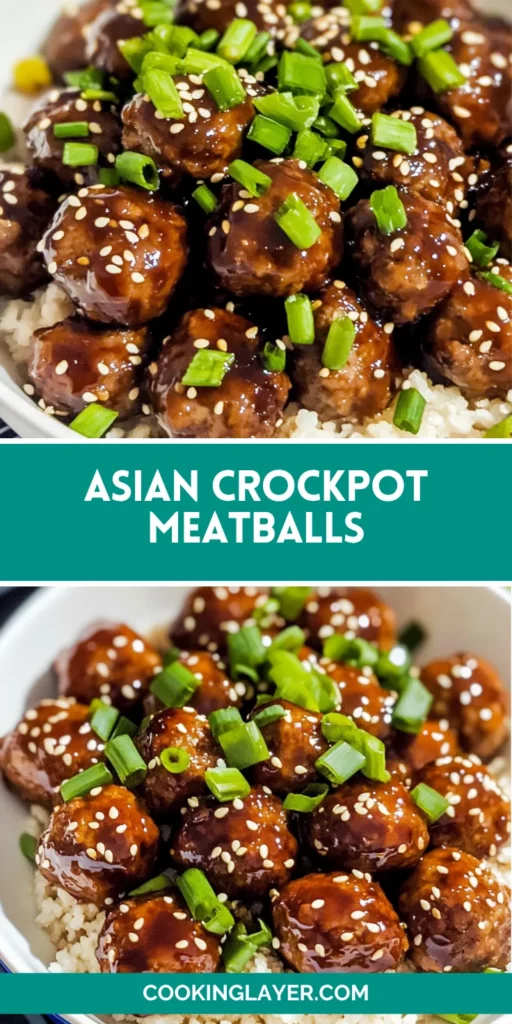 Asian Crockpot Meatballs