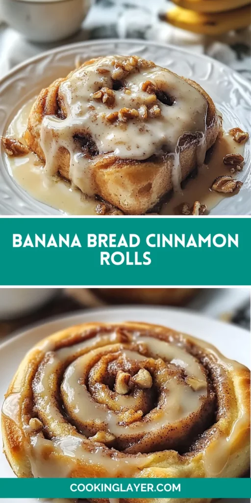 Banana Bread Cinnamon Rolls