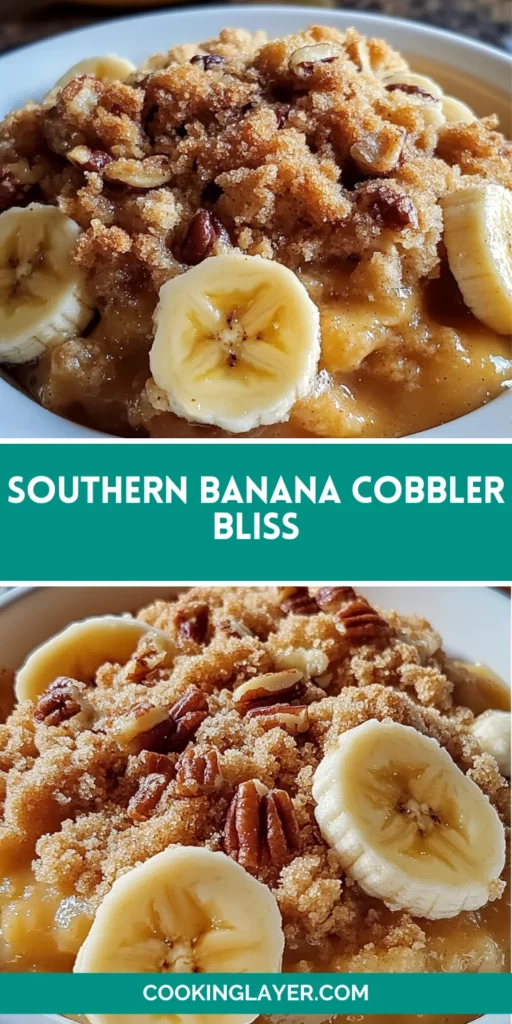 Southern Banana Cobbler Bliss
