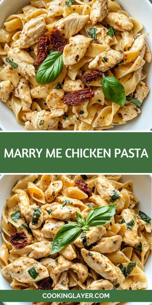 Marry Me Chicken Pasta