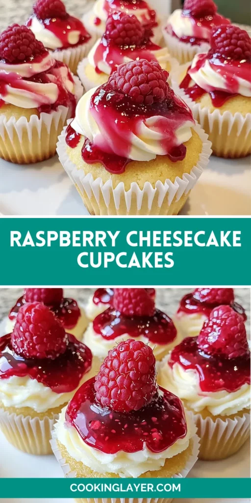 Raspberry Cheesecake Cupcakes