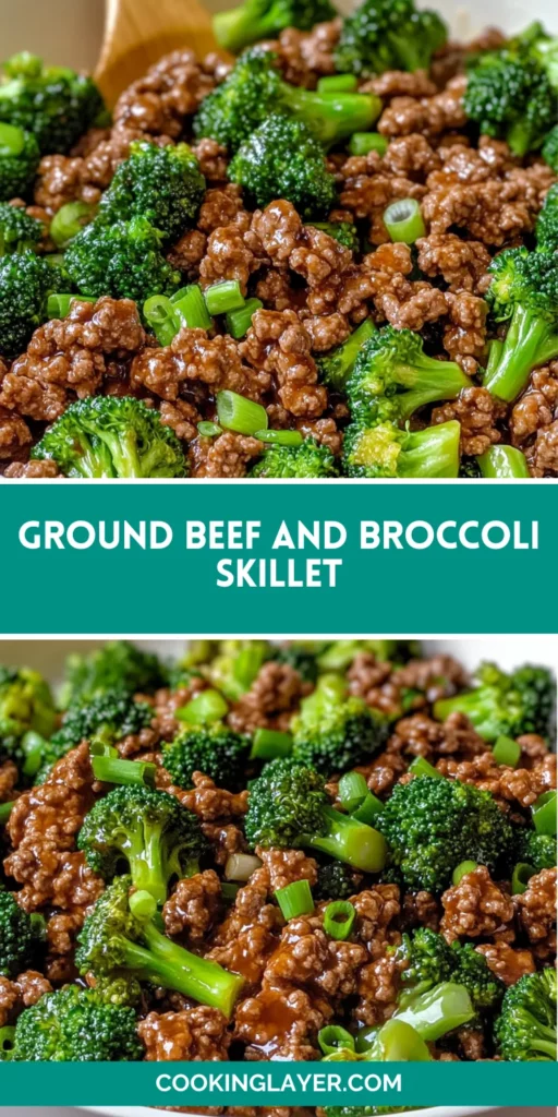 Ground Beef and Broccoli Skillet