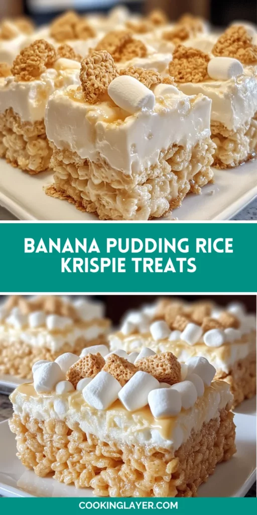 Banana Pudding Rice Krispie Treats