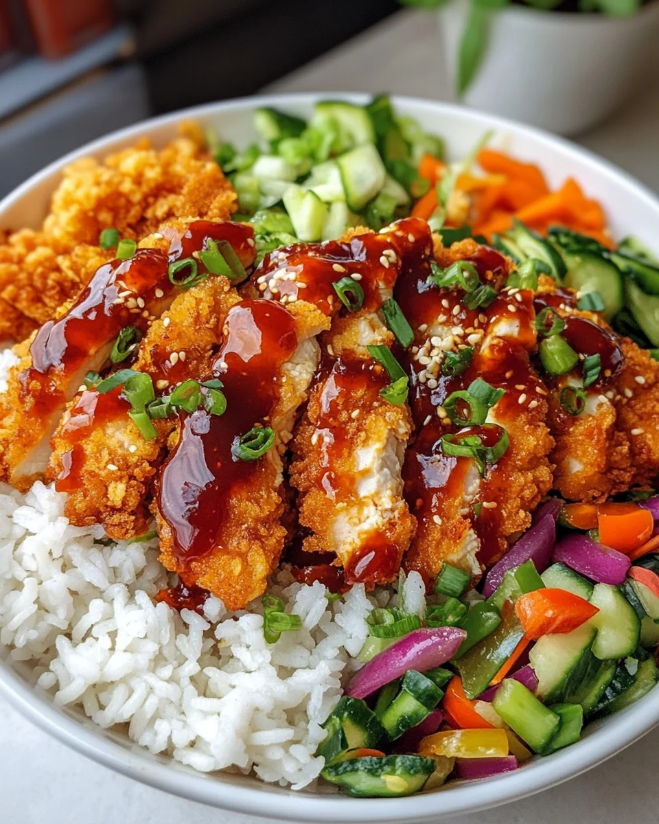 Bang Bang Chicken Bowl: Irresistibly Crunchy Delight!