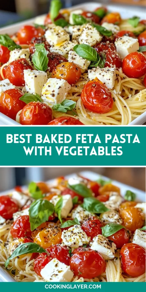 Best Baked Feta Pasta with Vegetables