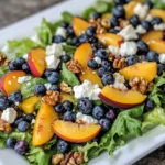 Blueberry Peach Feta Salad