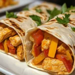 Cheesy Garlic Chicken Wraps
