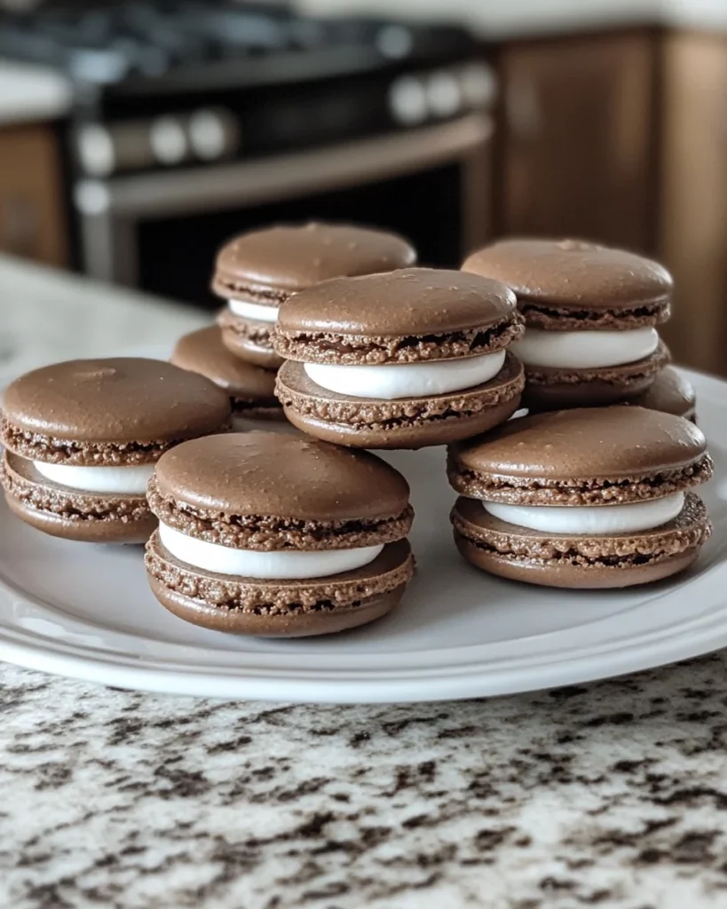 Chocolate Macarons