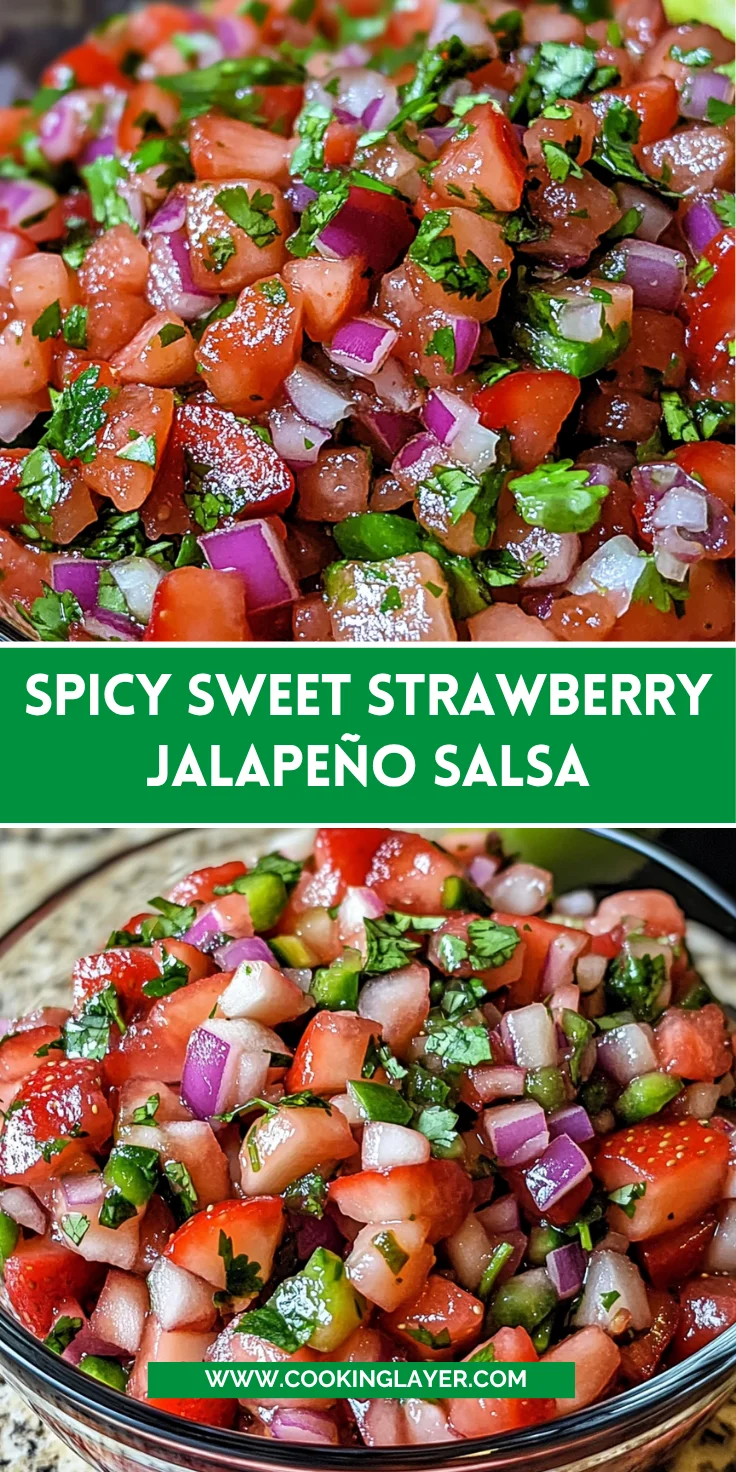 Spicy Sweet Strawberry Jalapeño Salsa