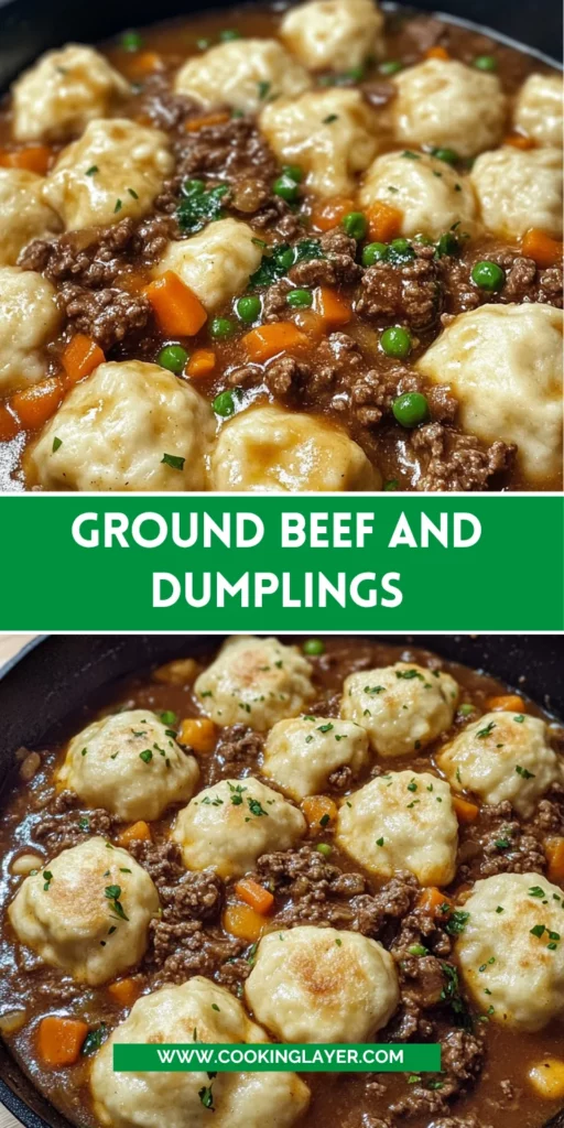 Ground Beef and Dumplings: A Hearty Delight Awaits!