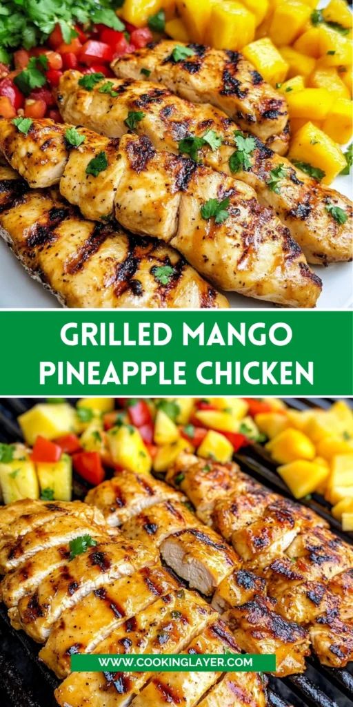 Grilled Mango Pineapple Chicken