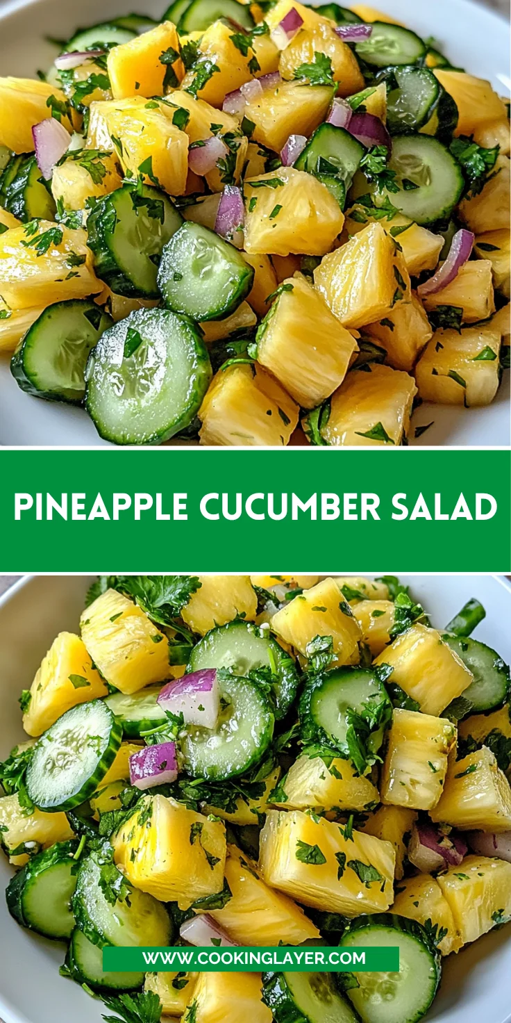Pineapple Cucumber Salad