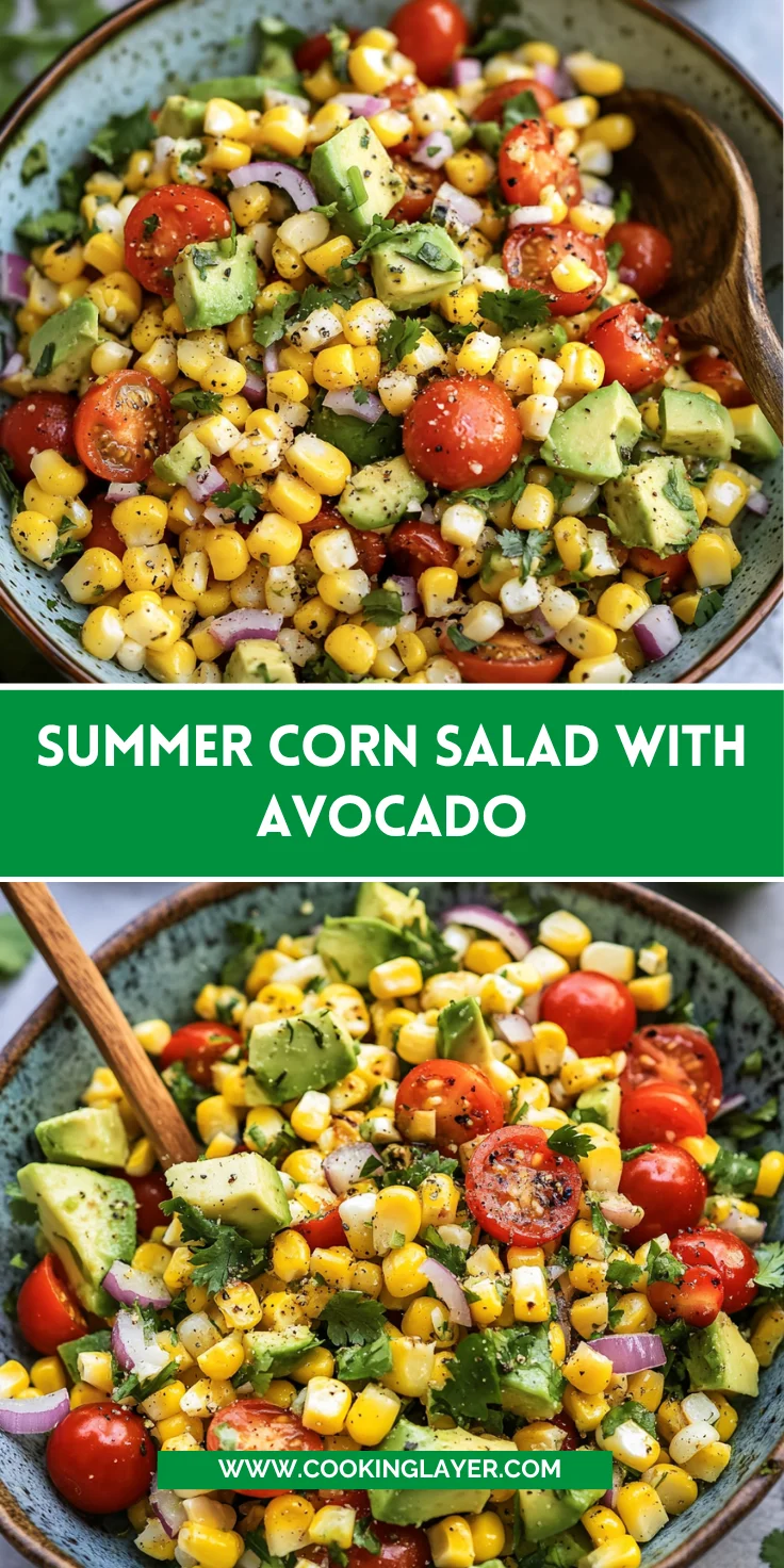 Summer Corn Salad with Avocado