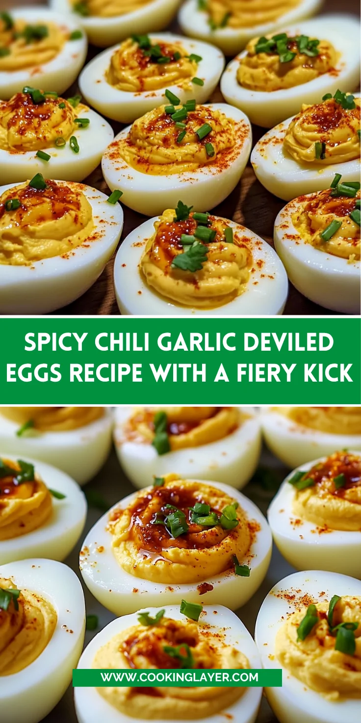 Spicy Chili Garlic Deviled Eggs Recipe with a Fiery Kick