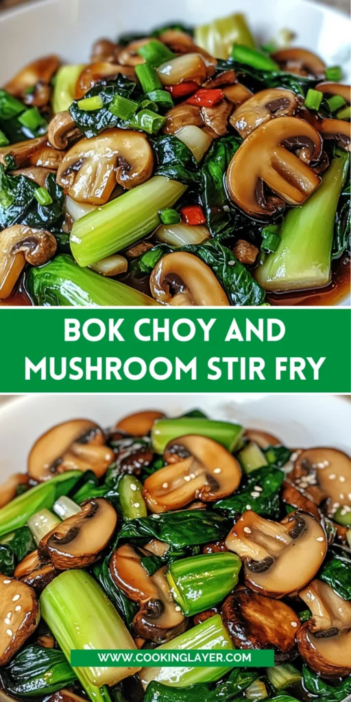 Bok Choy and Mushroom Stir Fry