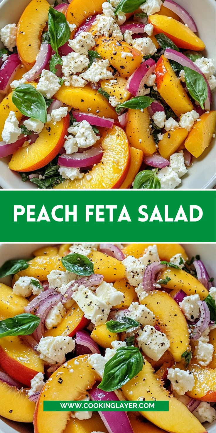 Peach Feta Salad
