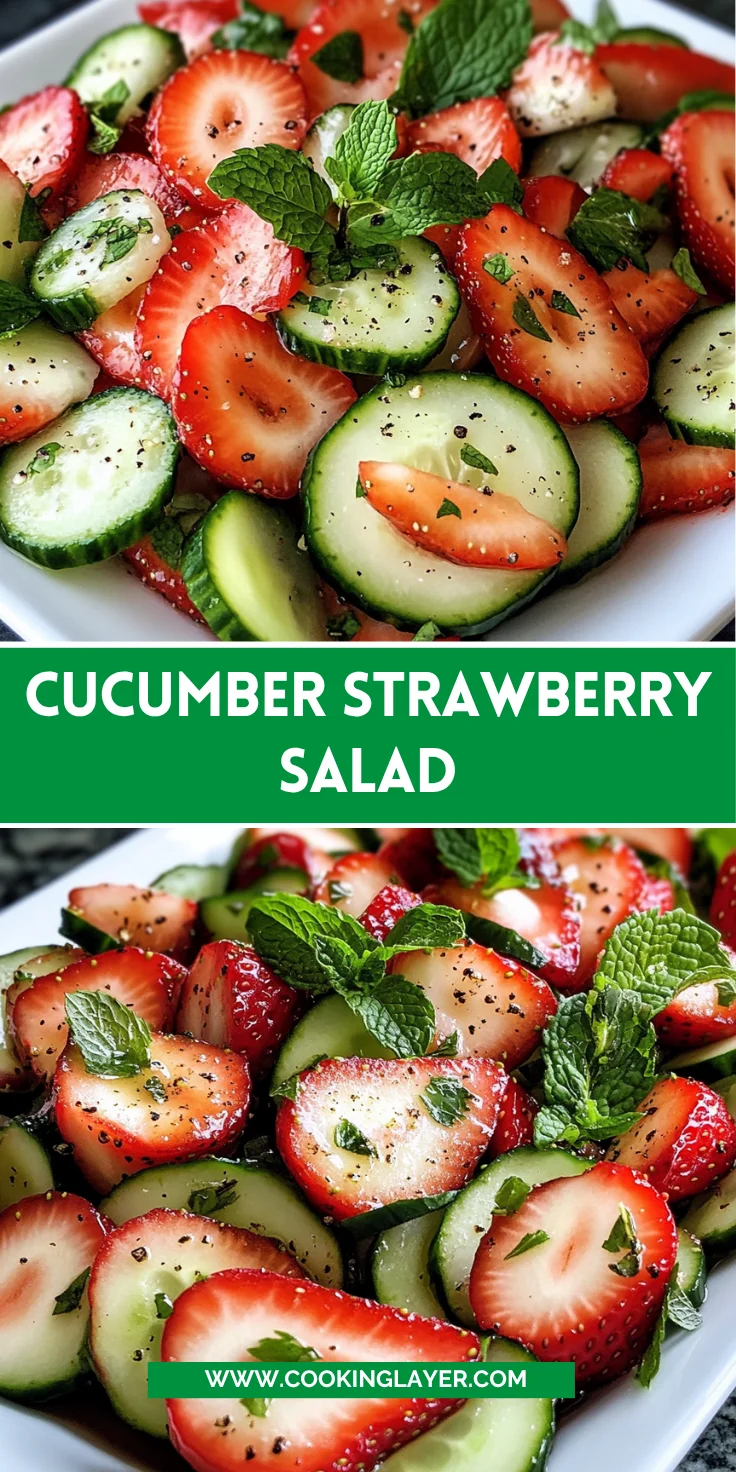 Cucumber Strawberry Salad
