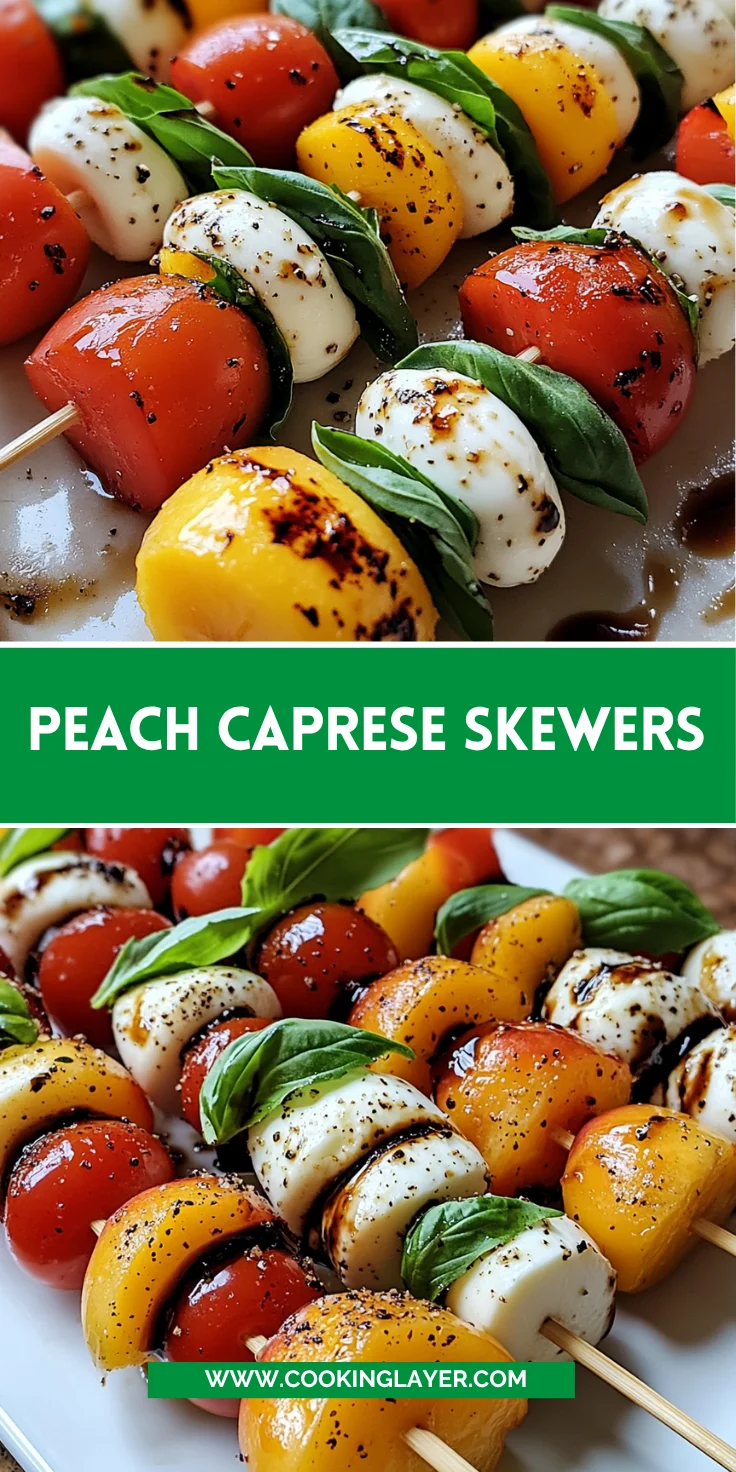 Peach Caprese Skewers: A Must-Try Summer Delight!