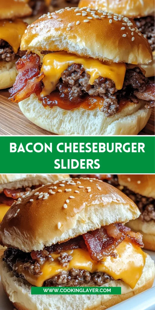 Bacon Cheeseburger Sliders
