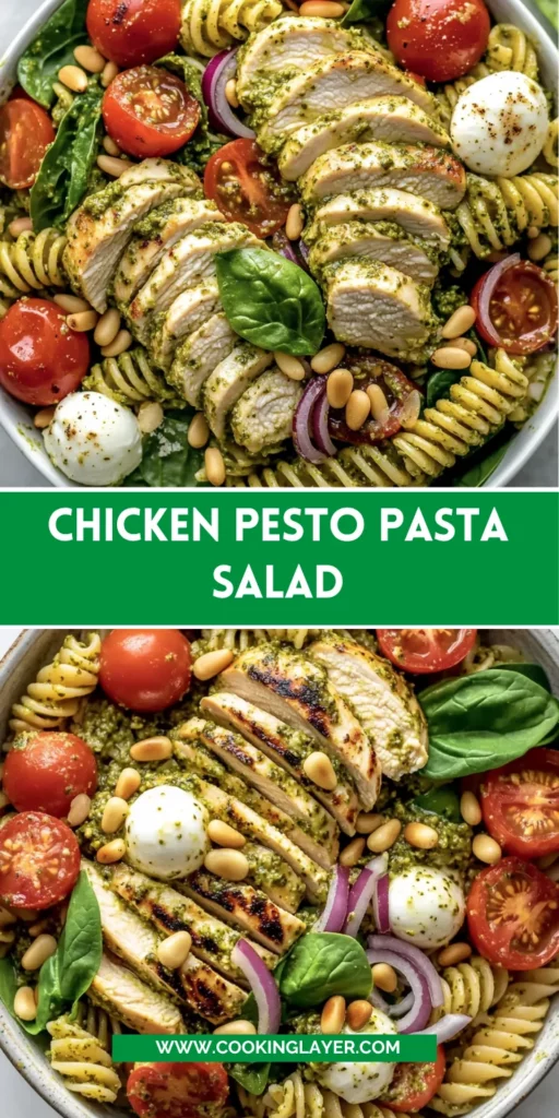 Chicken Pesto Pasta Salad