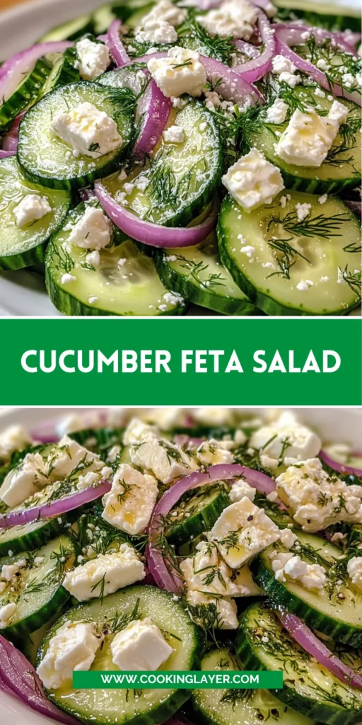 Cucumber feta salad