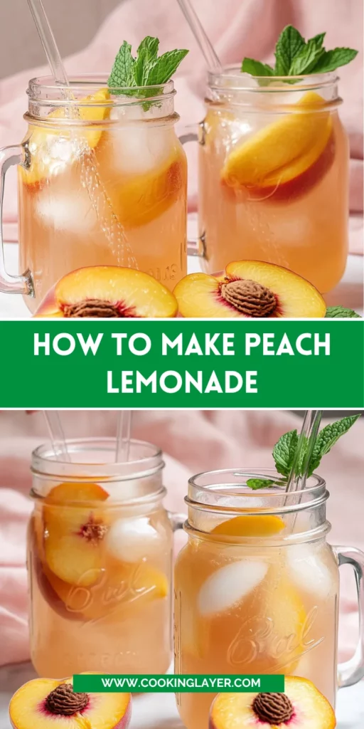 How To Make Peach Lemonade