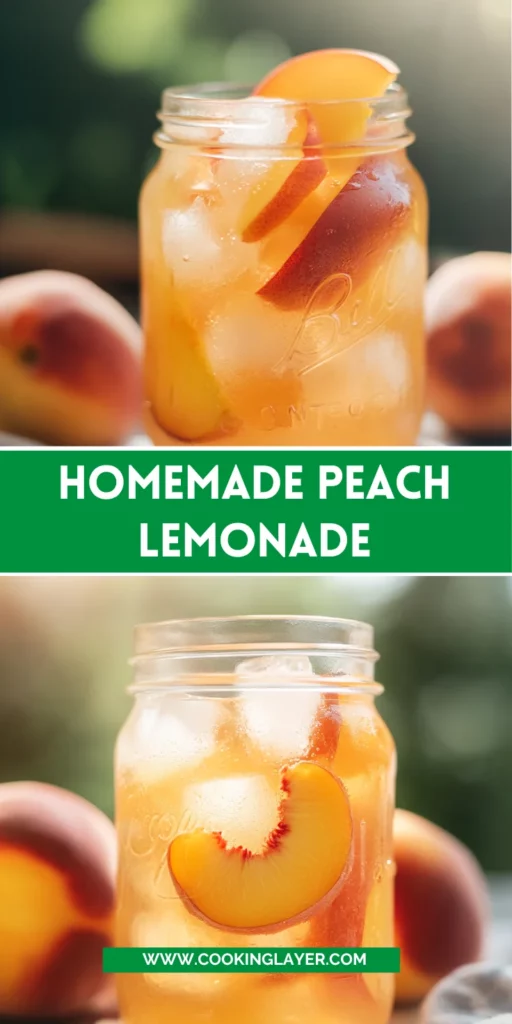 Homemade Peach Lemonade