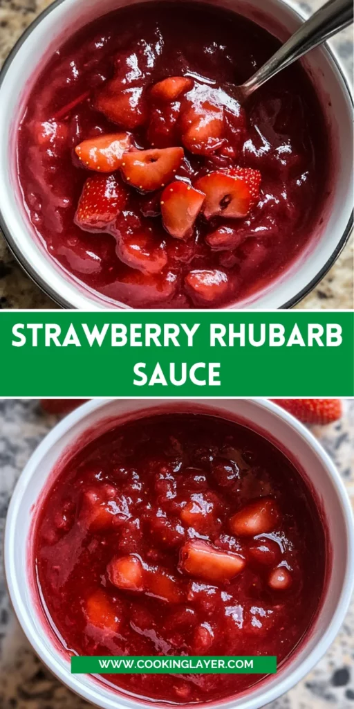 Strawberry Rhubarb Sauce