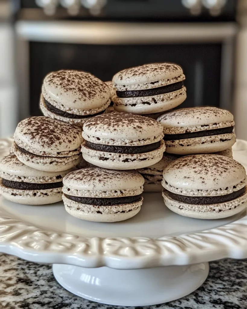 Cookies and Cream Macarons