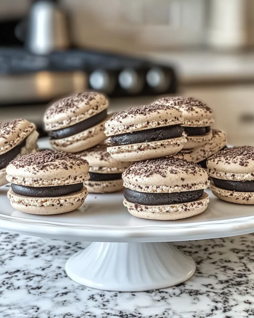 Cookies and Cream Macarons