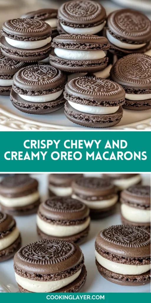 Crispy Chewy and Creamy Oreo Macarons