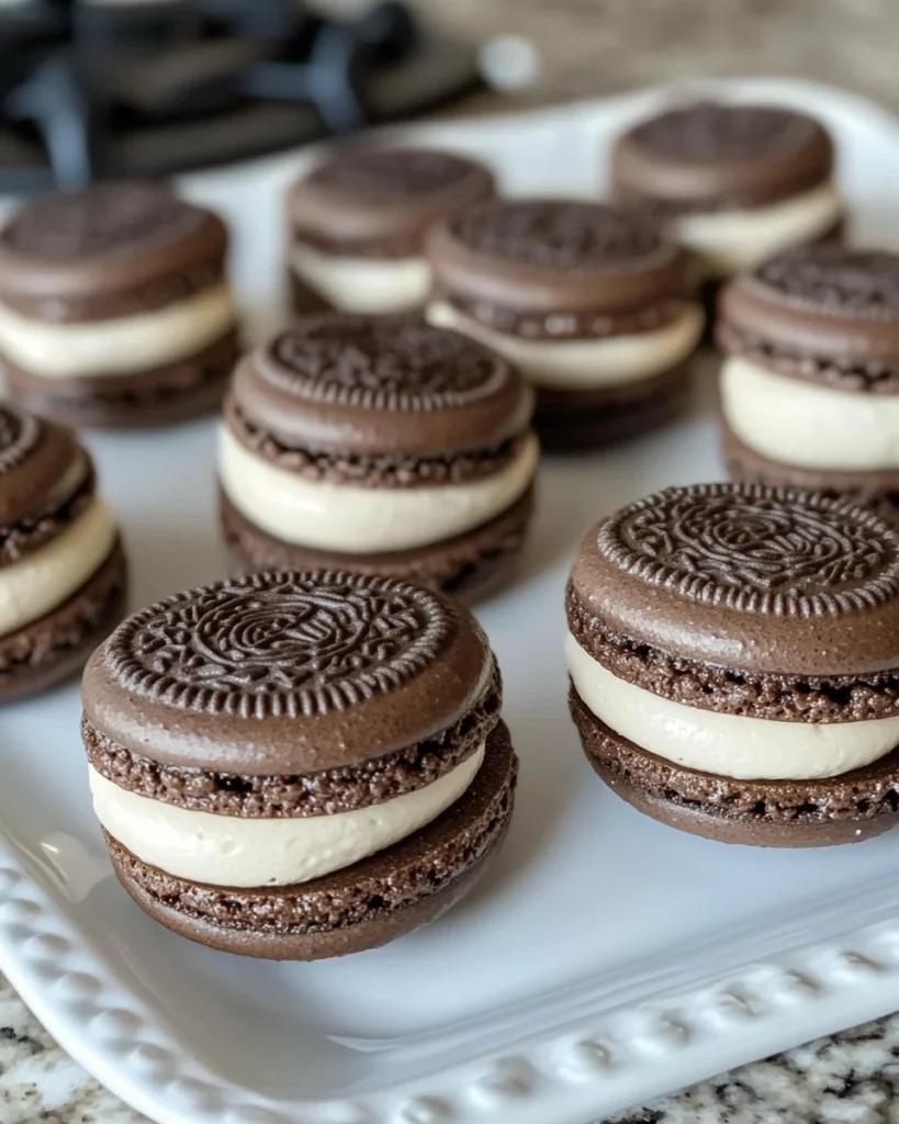 Crispy Chewy and Creamy Oreo Macarons