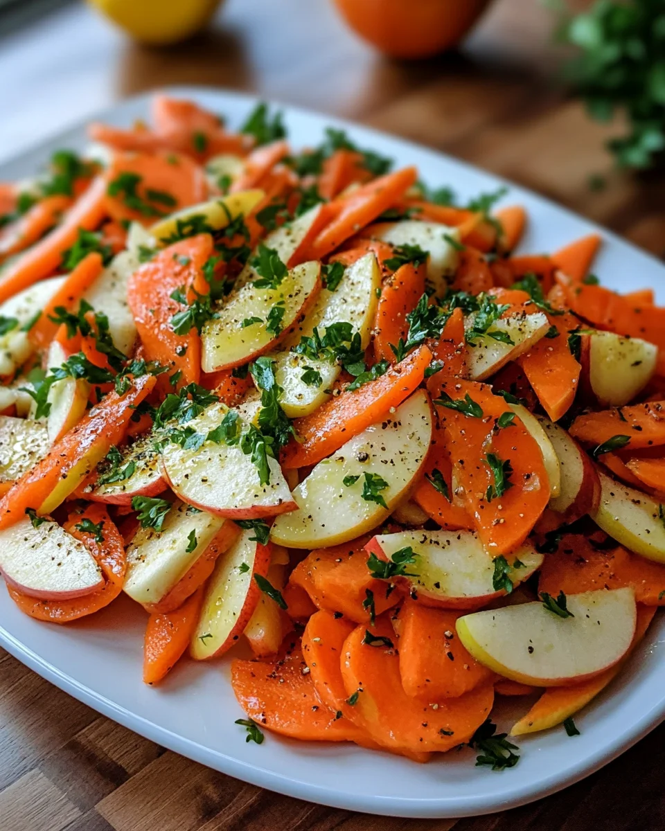 Crunchy Apple & Carrot Salad with Creamy Citrus Dressing: A Fresh Delight!