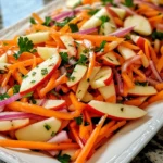 Crunchy Apple & Carrot Salad with Creamy Citrus Dressing