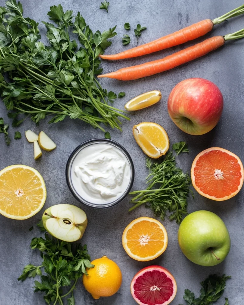 Crunchy Apple & Carrot Salad with Creamy Citrus Dressing