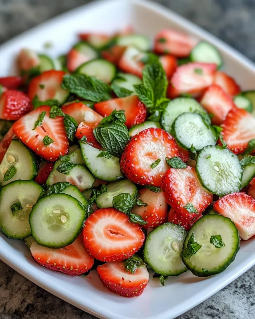 Cucumber Strawberry Salad