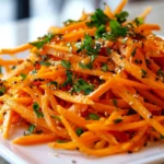 Easy Carrot Salad with Asian Dressing