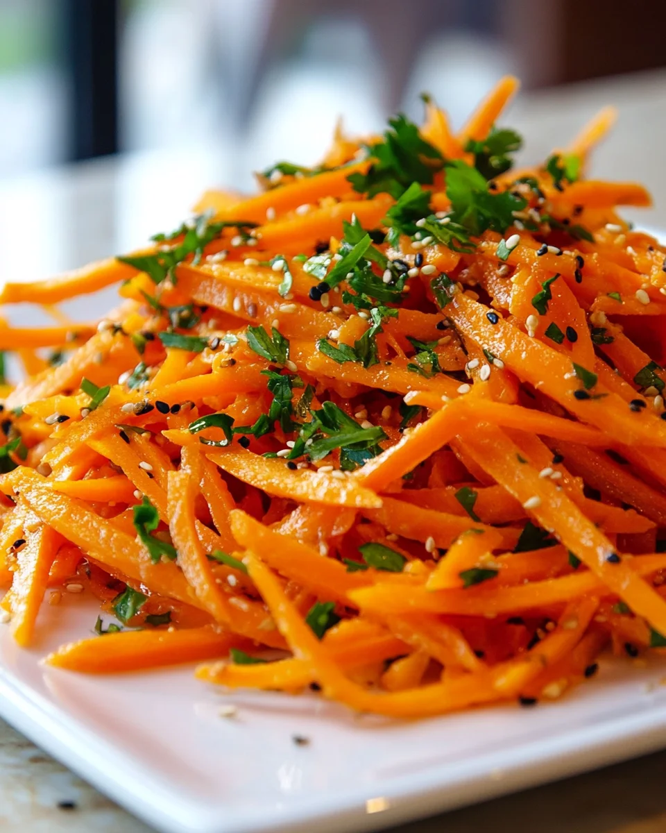 Easy Carrot Salad with Asian Dressing: Fresh & Flavorful!