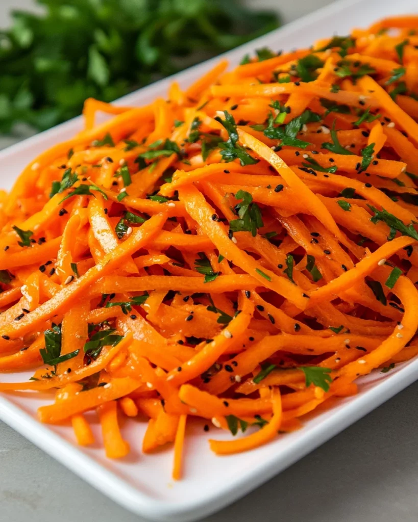 Easy Carrot Salad with Asian Dressing