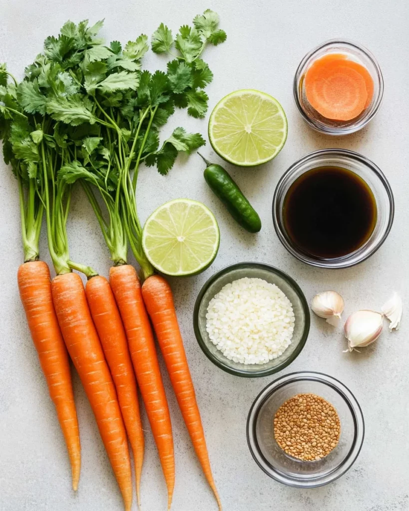 Easy Carrot Salad with Asian Dressing