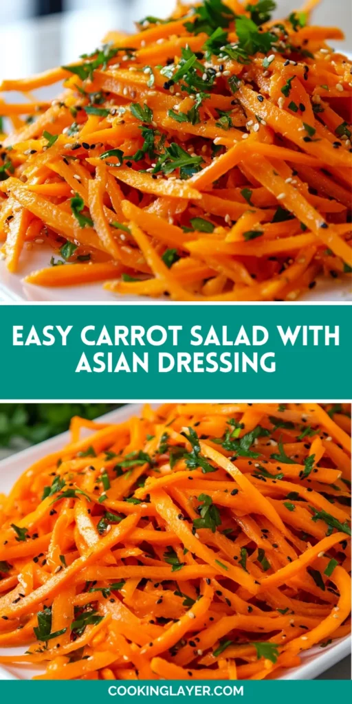 Easy Carrot Salad with Asian Dressing
