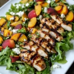 Grilled Chicken and Peach Salad